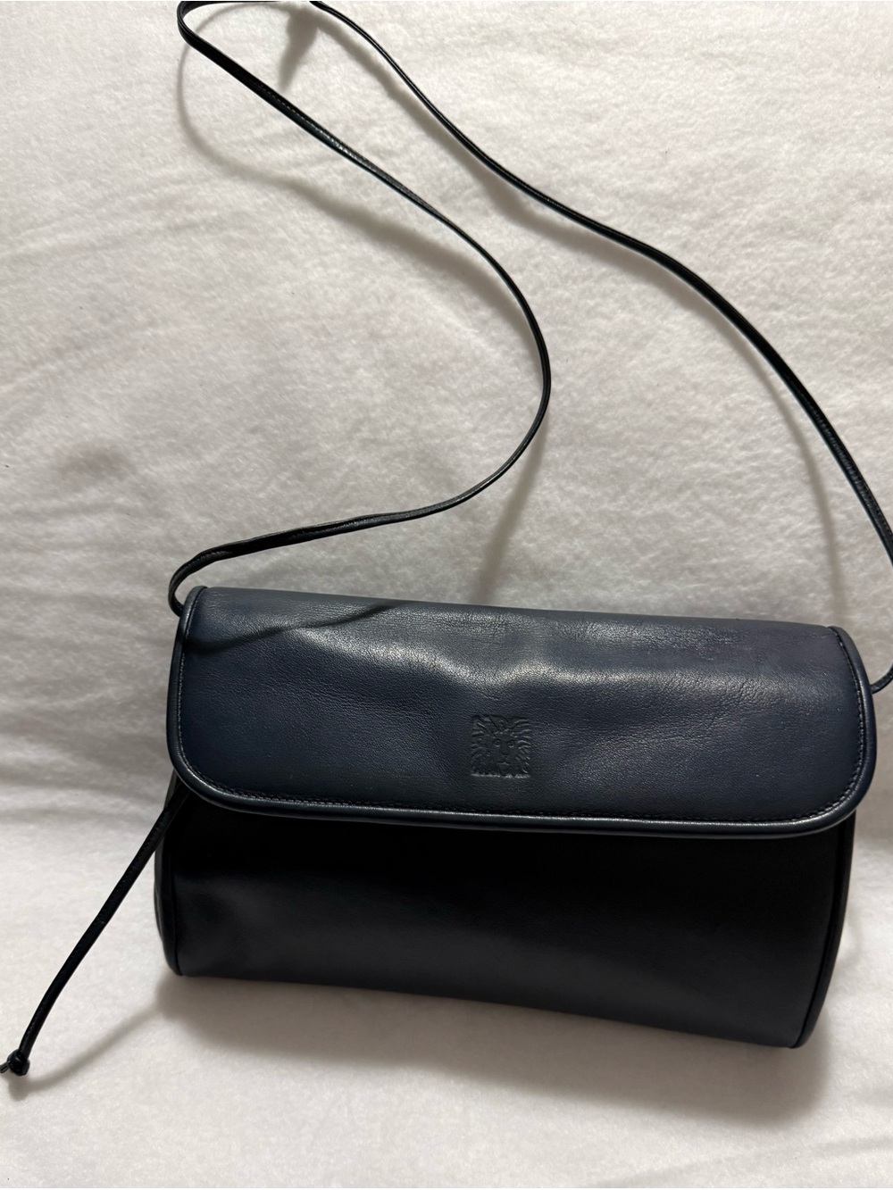 Anne Klein Navy Blue Leather Crossbody Bag - Picture 2 of 9